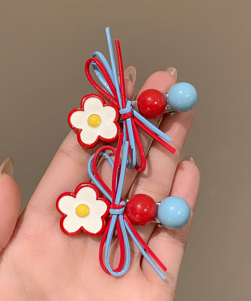 Rainbow Acrylic Butterfly a Pair Hairpin