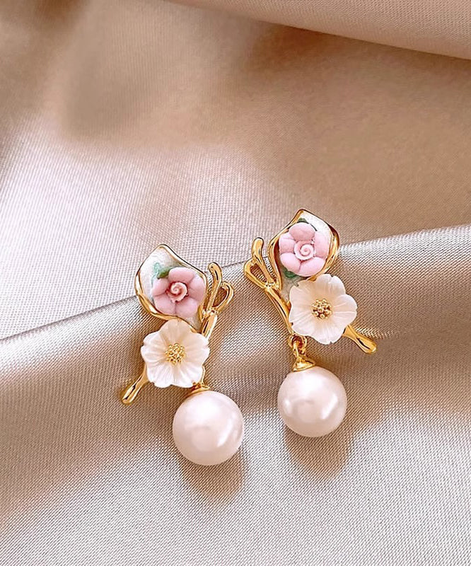 Unique Rainbow Copper Alloy Butterfly Drop Earrings