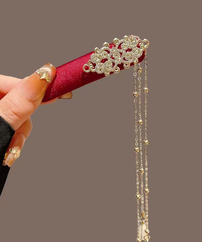 New Red Tassel Chinese Style Hairpin