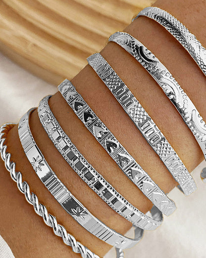 Hexagram Bracelet 7-piece Set