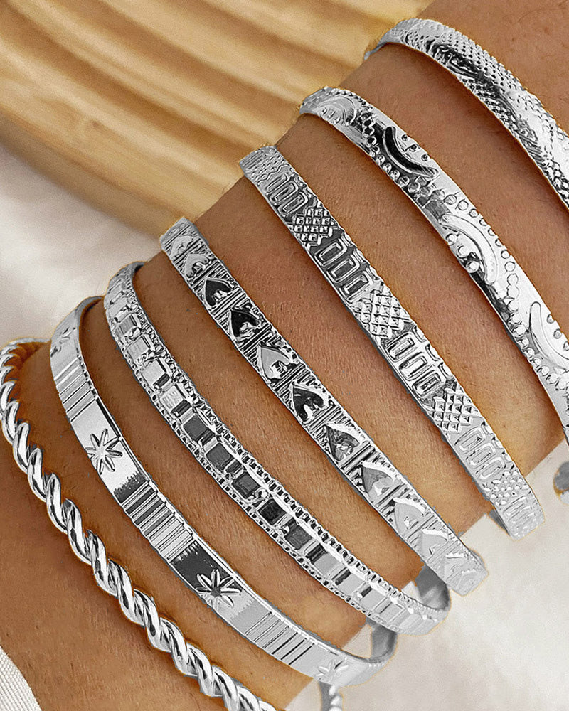 Hexagram Bracelet 7-piece Set