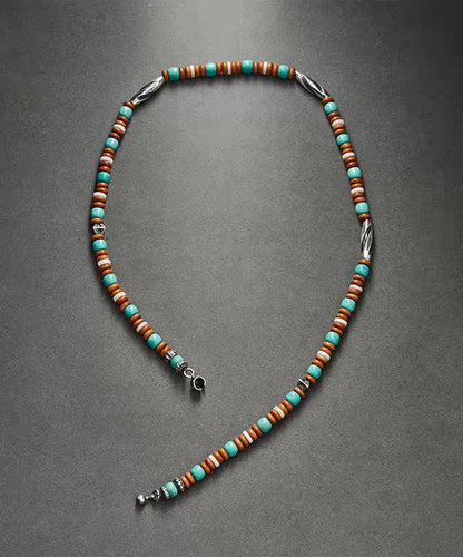Rainbow Sterling Silver Beading Lariat Necklace