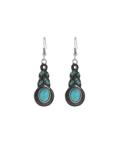 Turquoise Drop Earrings and Necklace