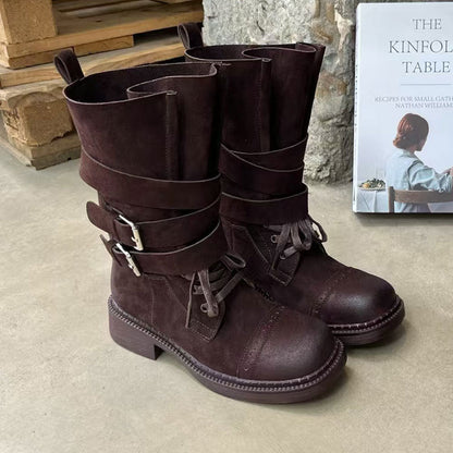 Thick Bottom Belt Buckle Martin British Boots