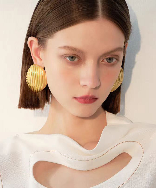 Original Design Metal Stud Earrings