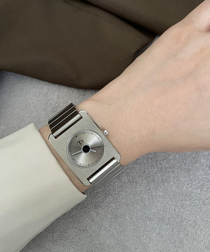 Silk Stainless Steel Square Waterproof Watches