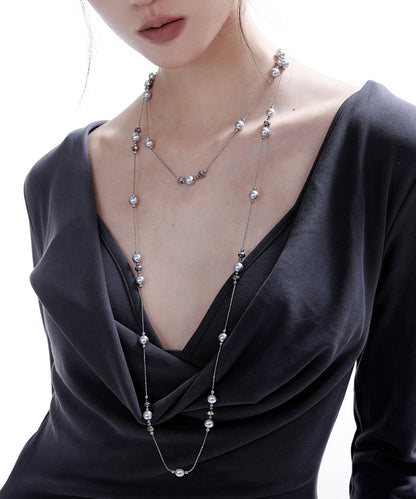 Pearl Multiple Ways to Wear Copper Necklace