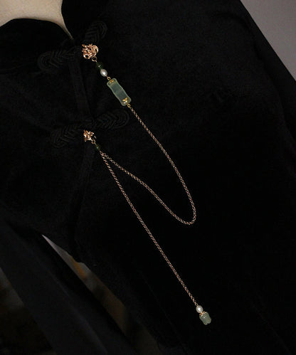Gold Sterling Silver Overgild Jade Pearl Brooches