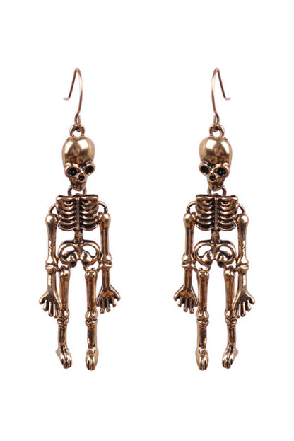 Halloween Dark Style Skull Earrings