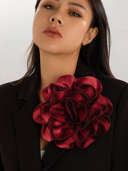 Flower Shape Color Brooch Accessories
