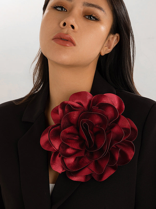 Flower Shape Color Brooch Accessories
