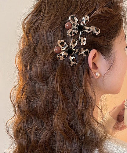 Leopard Metal Alloy Hairpin