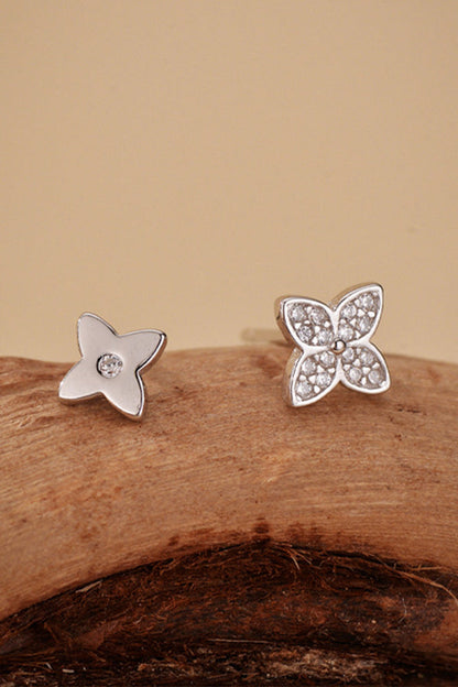 Fashionable Diamond Four-leaf Clover Earrings