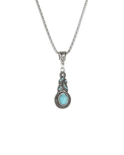 Turquoise Drop Earrings and Necklace