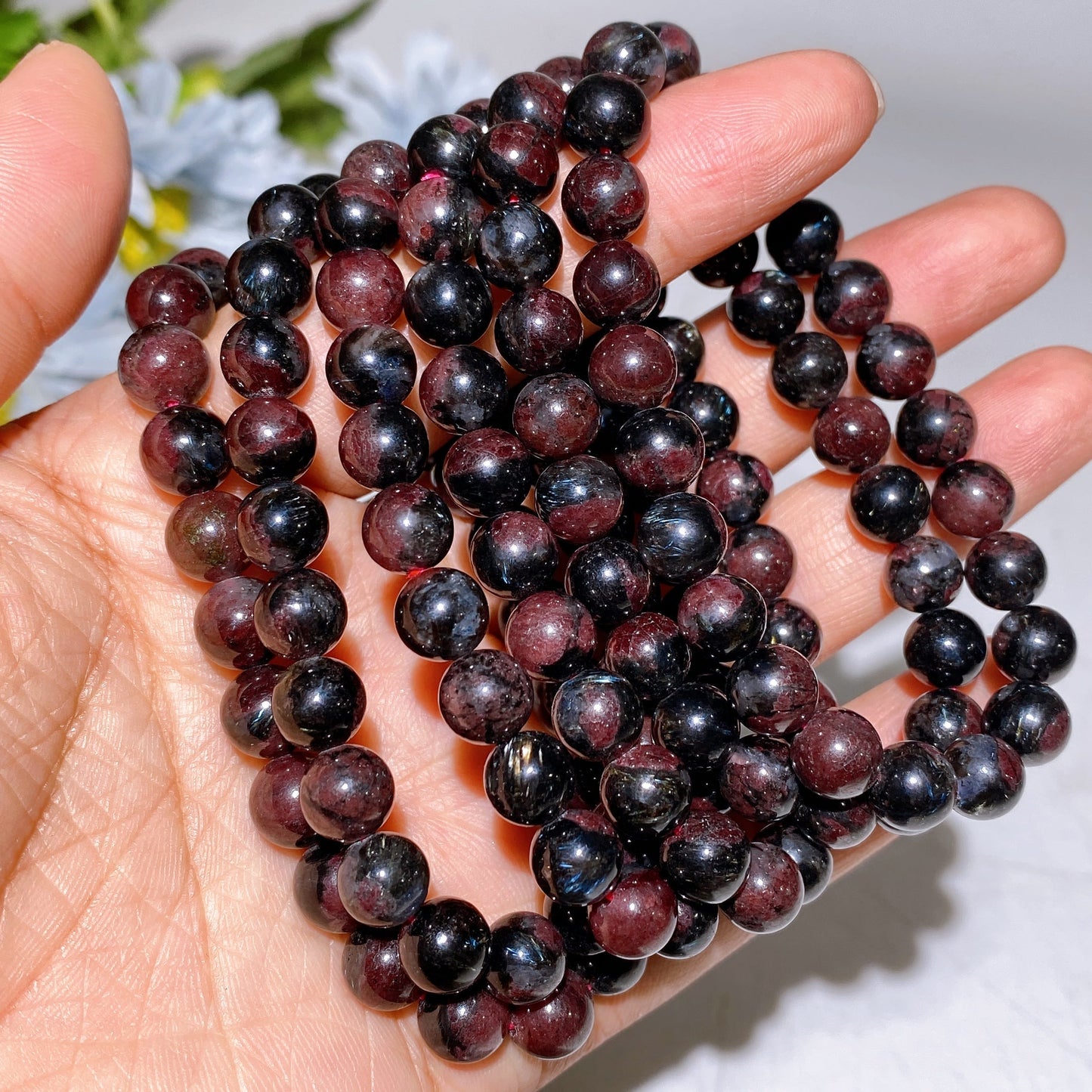 8mm Crystal Healing Bracelet for Spiritual Protection