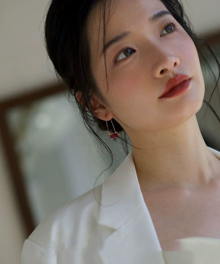 Gold Sterling Silver Overgild Hoop Earrings