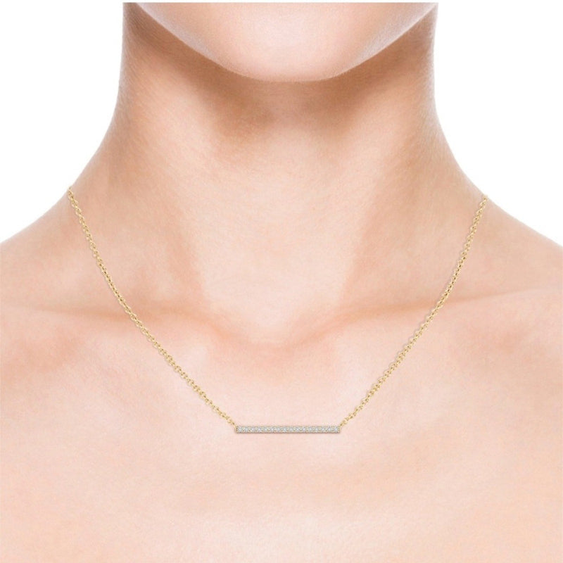 “bella” Gold Bar Bling Necklace