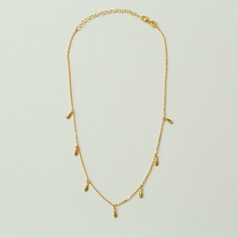 925 Sterling Sliver Water Drop Choker