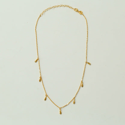 925 Sterling Sliver Water Drop Choker
