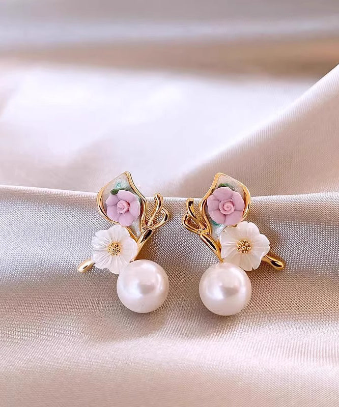 Unique Rainbow Copper Alloy Butterfly Drop Earrings