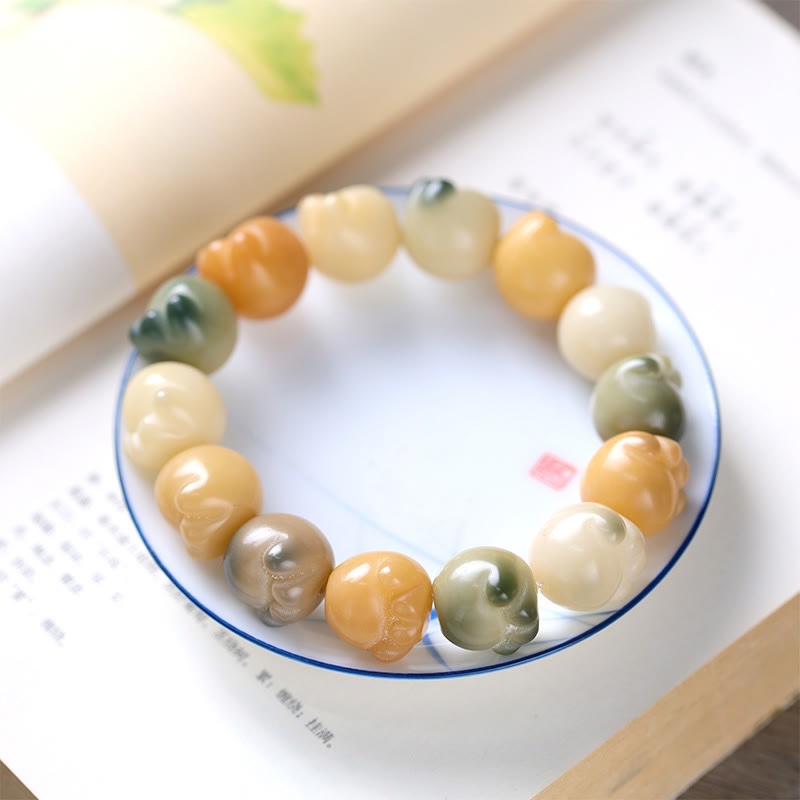 Buddha Stones Multilayered Bodhi Seed Cat Paw Calm Harmony Bracelet