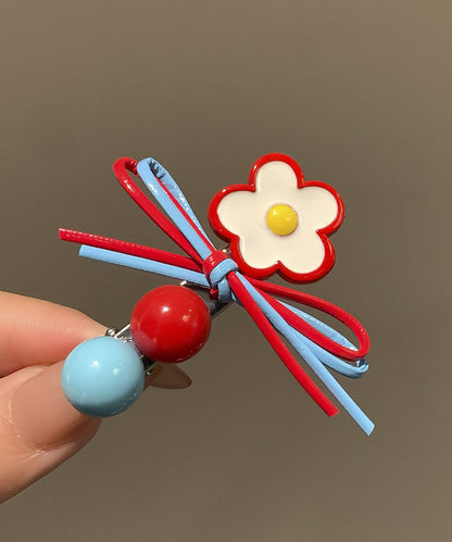 Rainbow Acrylic Butterfly a Pair Hairpin