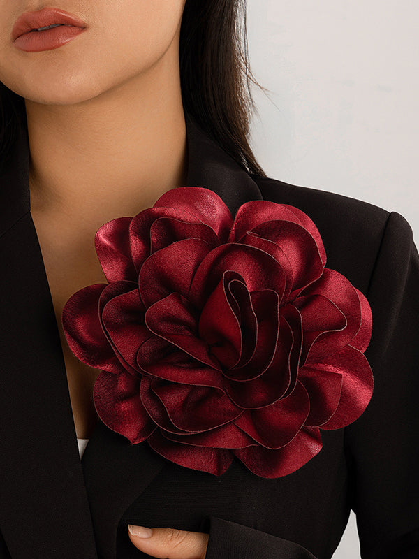 Flower Shape Color Brooch Accessories