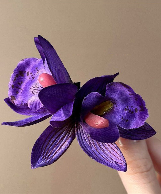 Beach Purple Alloy Holiday Hairpin
