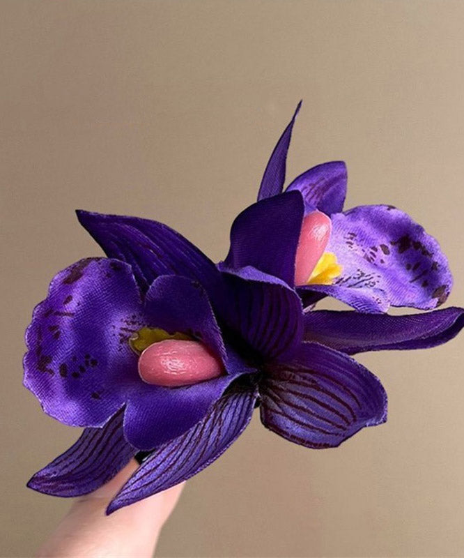 Beach Purple Alloy Holiday Hairpin
