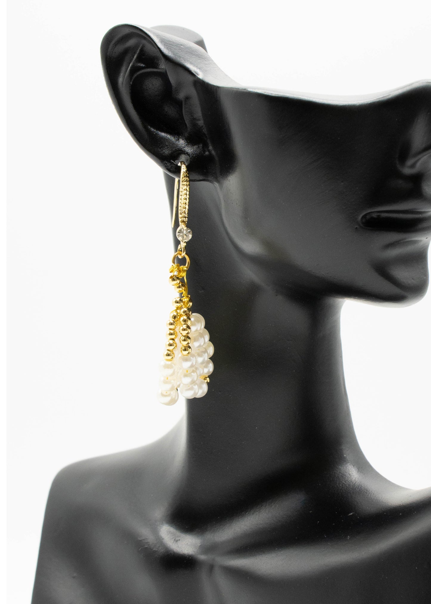 White Pearl Original Design Drop Earrings