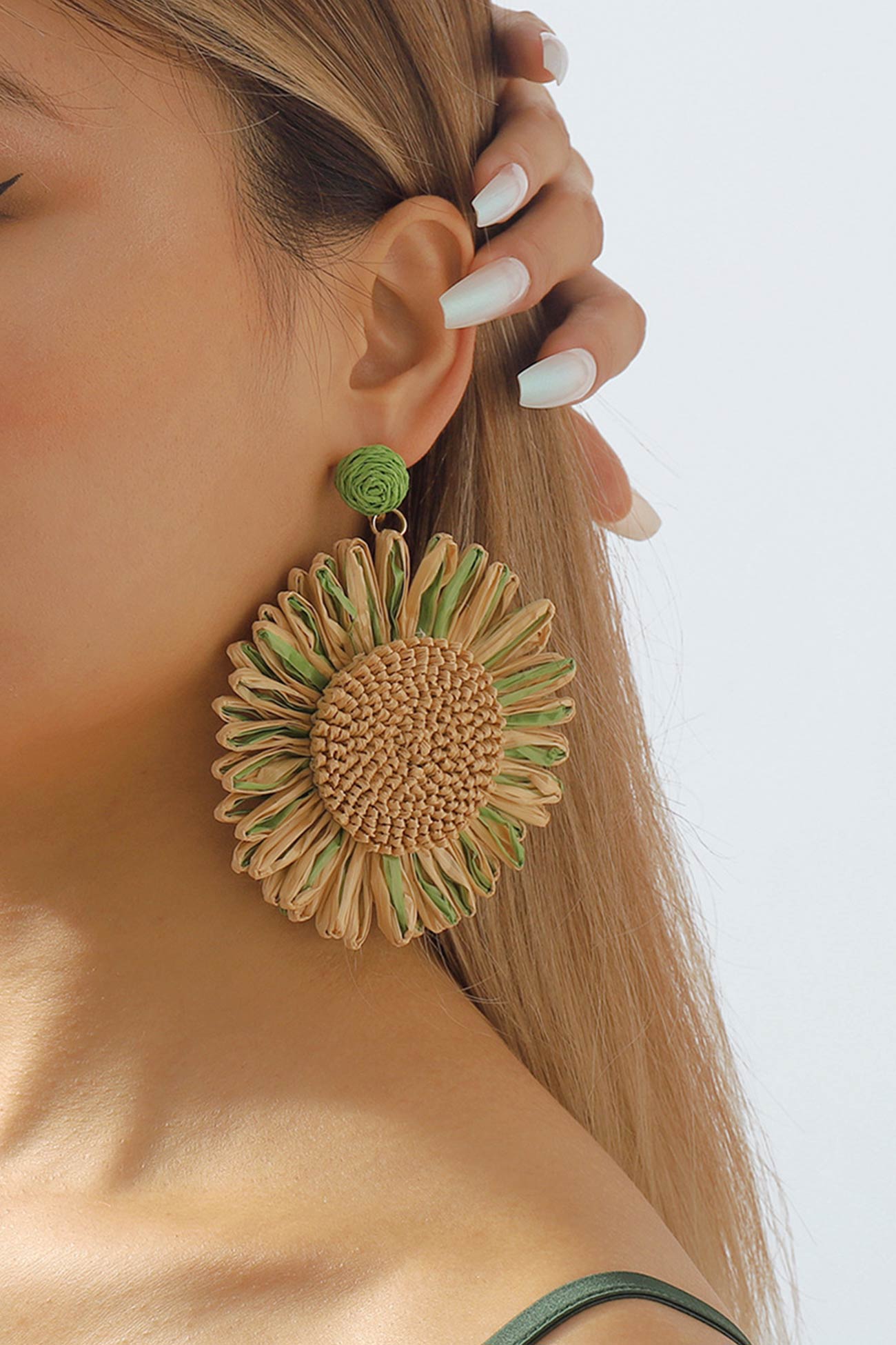 Raffia Braided Earrings