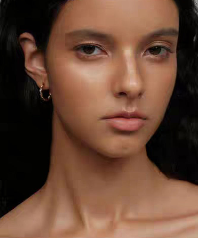 Rainbow Copper Overgild Zircon Hoop Earrings