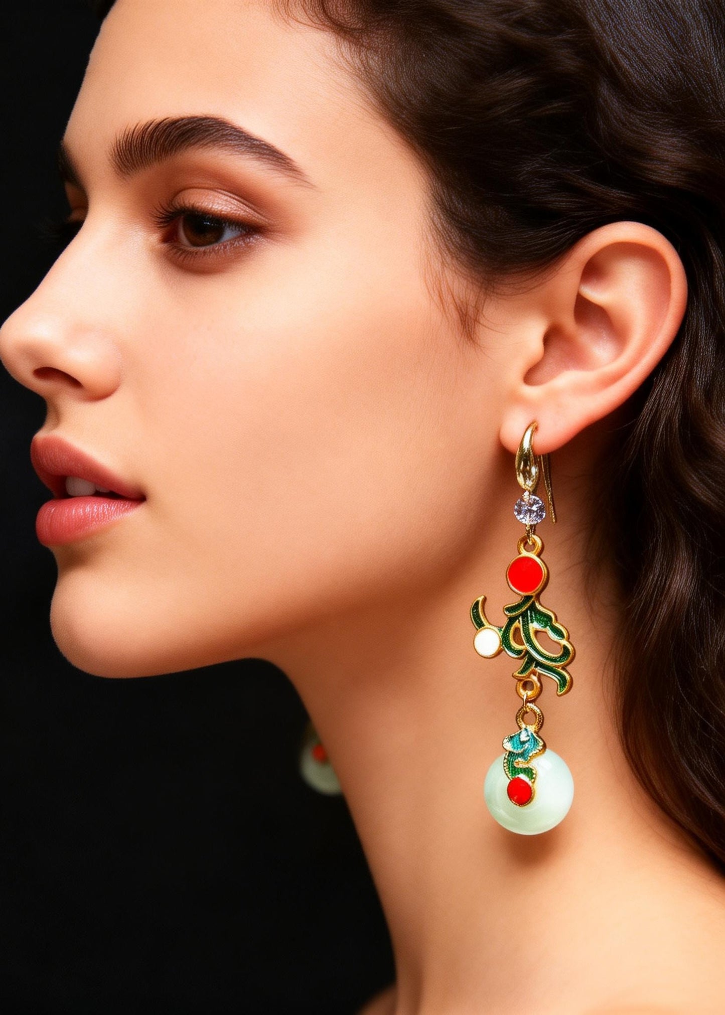 Boutique Jade Original Design Gilding Drop Earrings