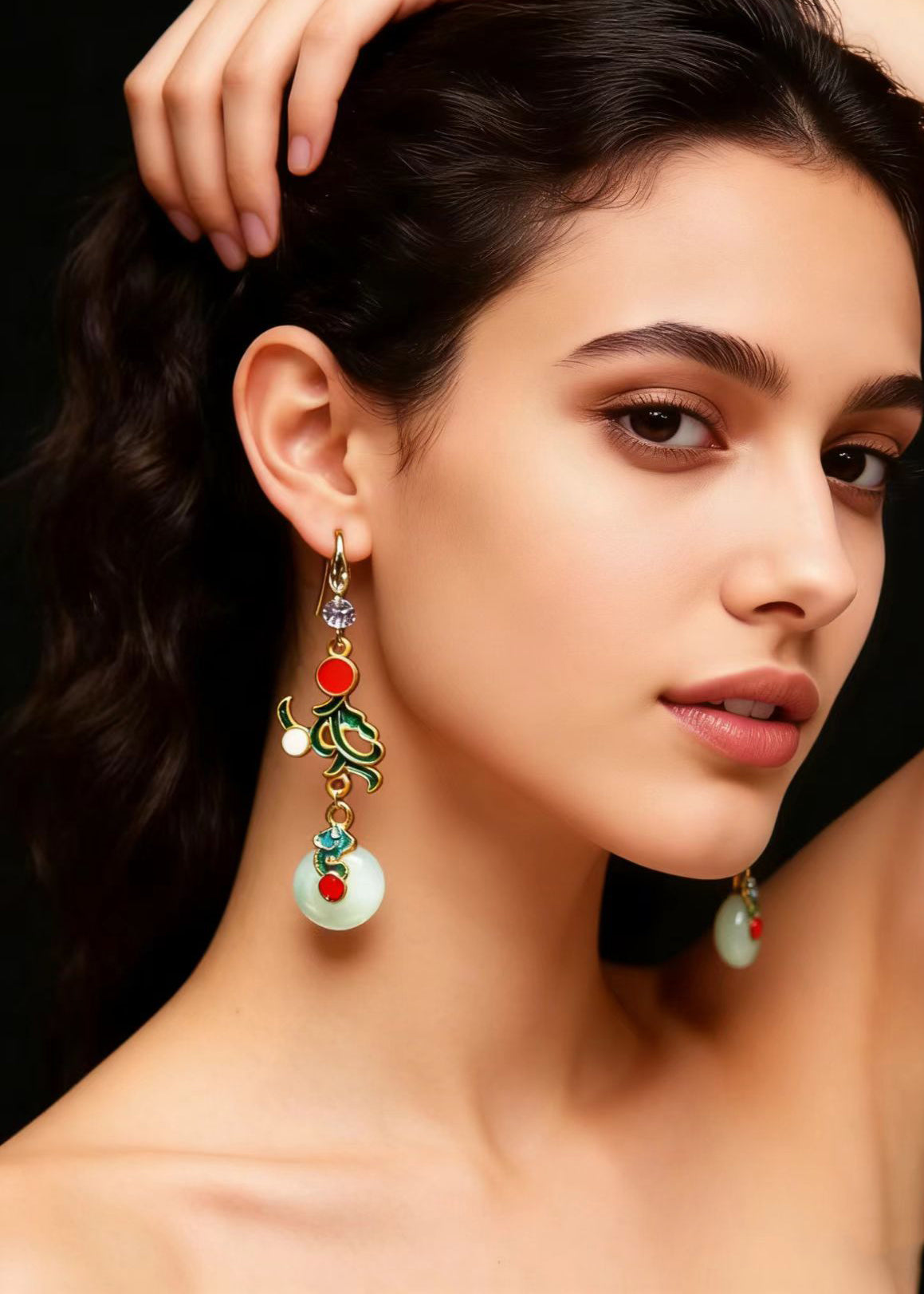 Boutique Jade Original Design Gilding Drop Earrings