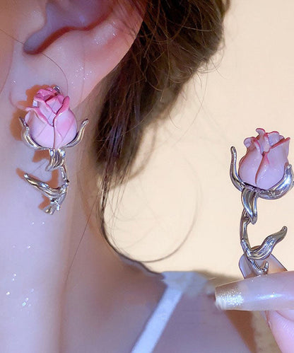 Boutique Pink Overgild Drop Earrings