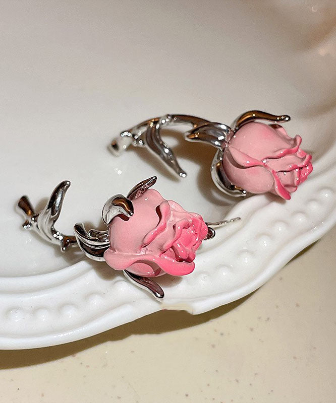 Boutique Pink Overgild Drop Earrings