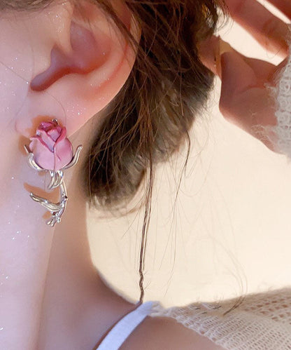 Boutique Pink Overgild Drop Earrings