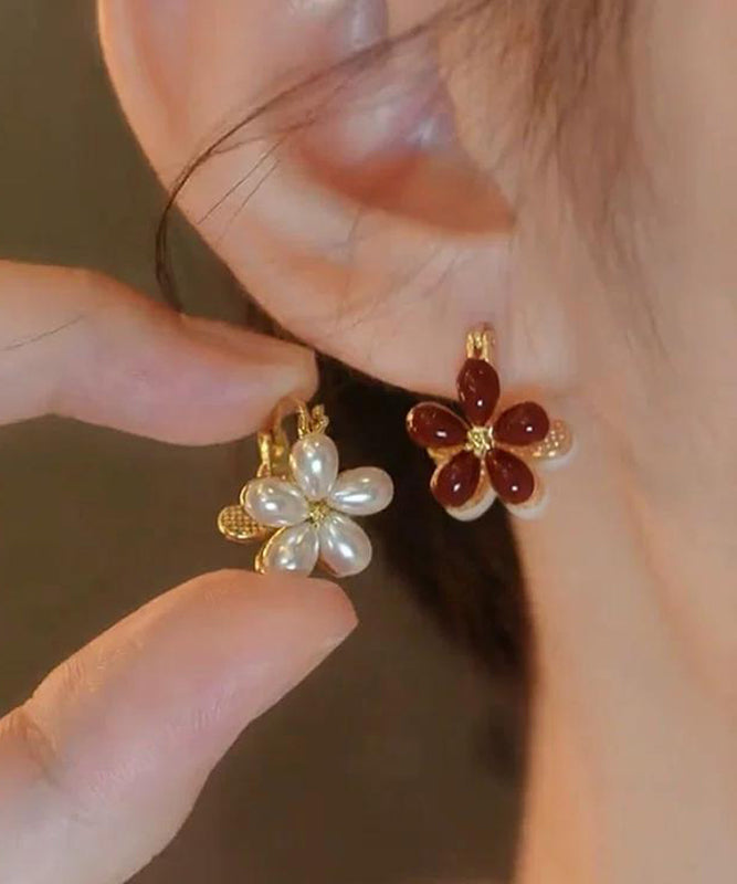 Gold Copper Overgild Hoop Earrings