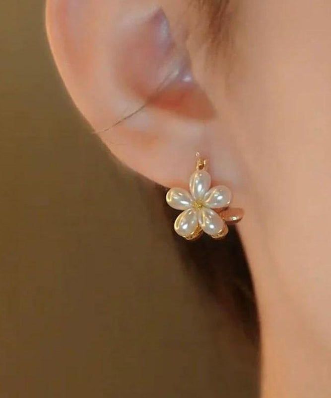 Gold Copper Overgild Hoop Earrings
