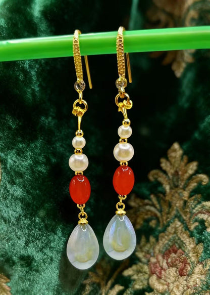 Teardrop Shape Fine Acrylic Drop Earrings