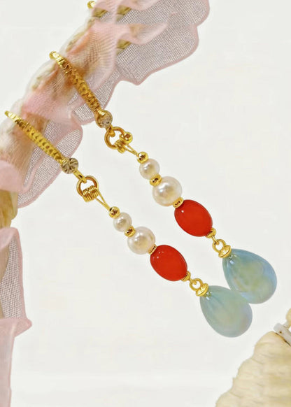 Teardrop Shape Fine Acrylic Drop Earrings