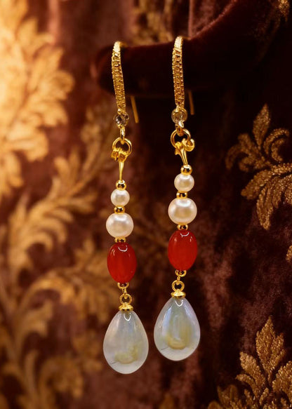 Teardrop Shape Fine Acrylic Drop Earrings