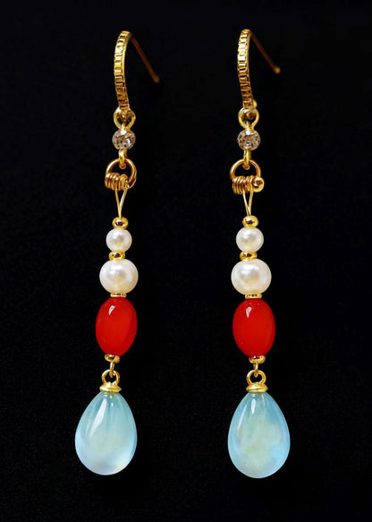 Teardrop Shape Fine Acrylic Drop Earrings