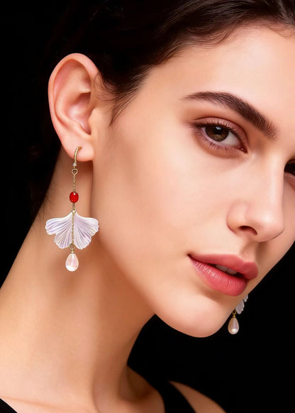 Shell Water Droplet Acrylic Drop Earrings