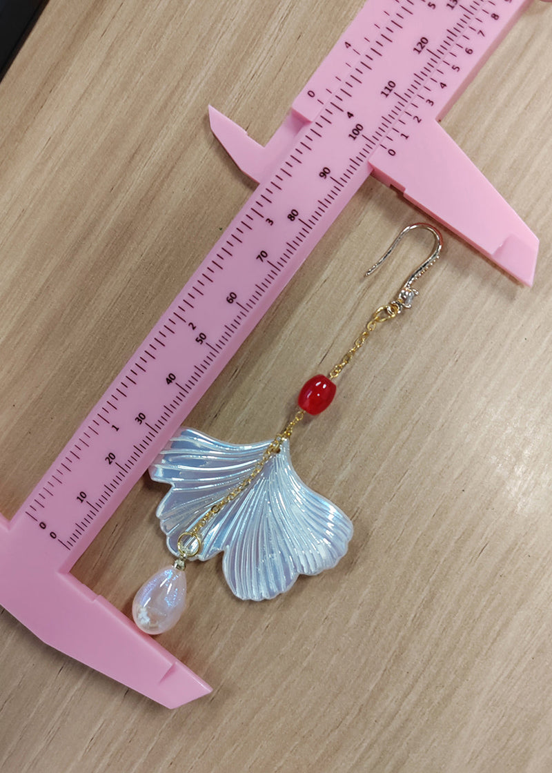 Shell Water Droplet Acrylic Drop Earrings