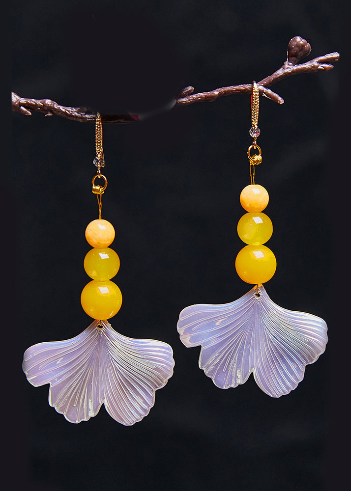 Fine Agate Sector Shell Acrylic Drop Earrings New Style