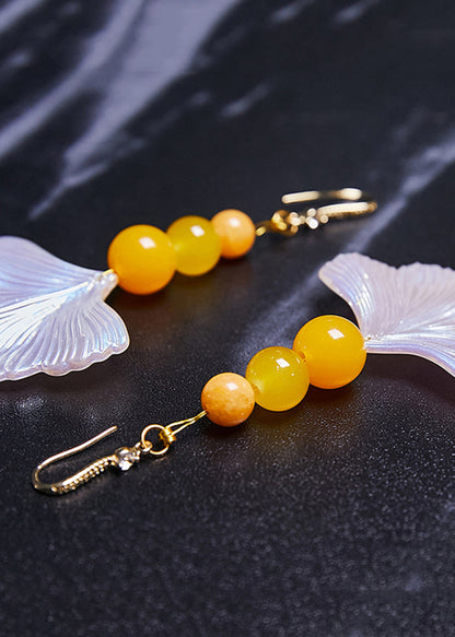 Fine Agate Sector Shell Acrylic Drop Earrings New Style