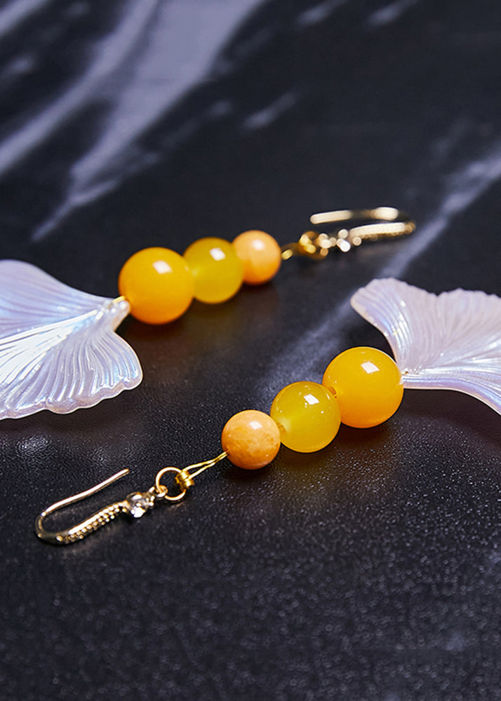 Fine Agate Sector Shell Acrylic Drop Earrings New Style