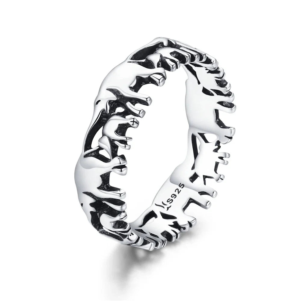 Sterling Silver Elephant Ring