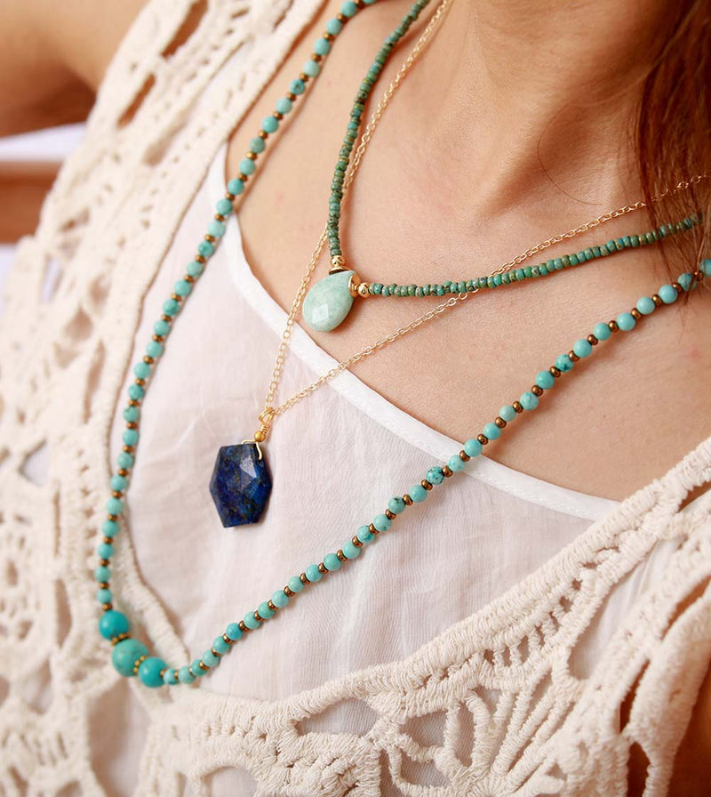 Peaceful Goddess Amazonite Necklace